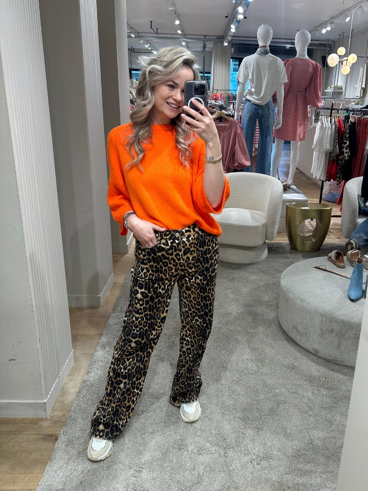 Leopard jeans Anne