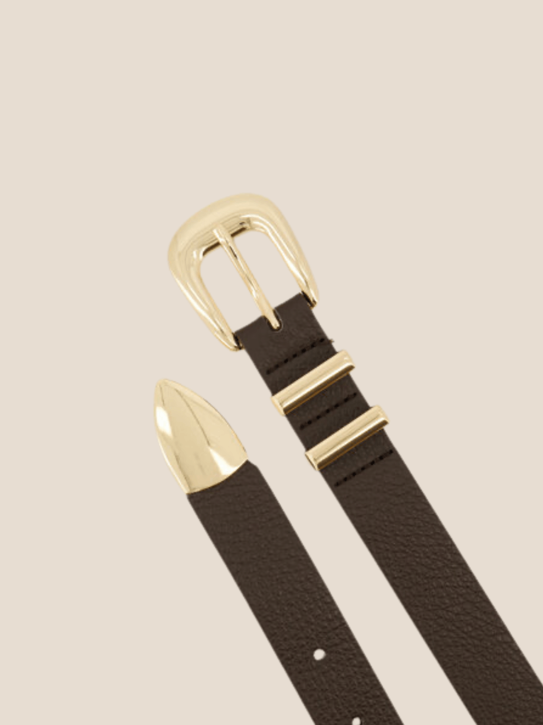 Dune riem donkerbruin