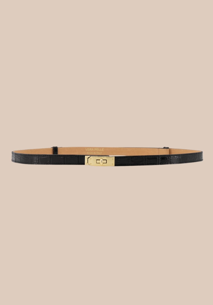 garcia riem croco zwart