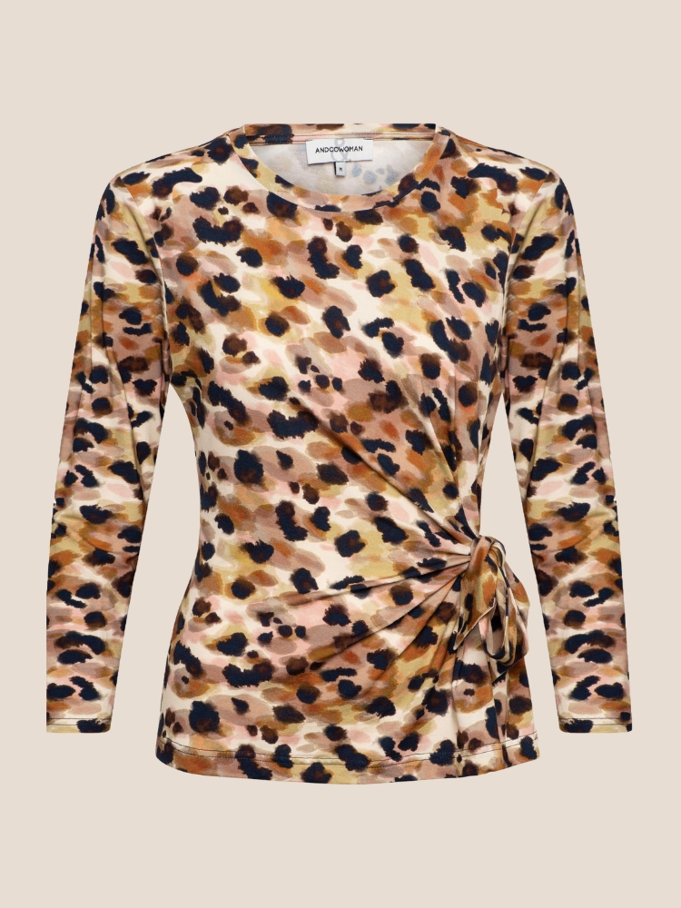 &Co Woman Lizzy animal dot beige