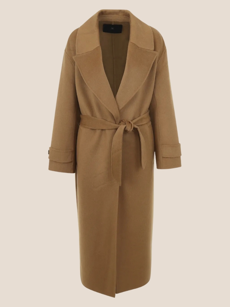 WBLCERENA wool wrap camel