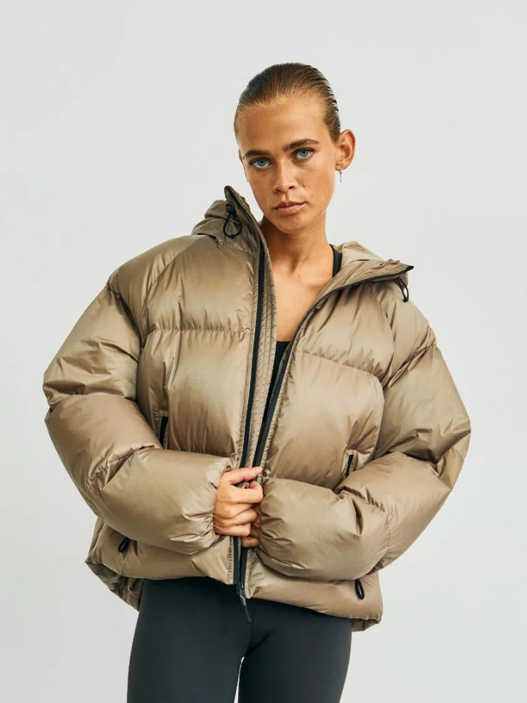 WBLEMMA short puffer jacket Dessert Taupe