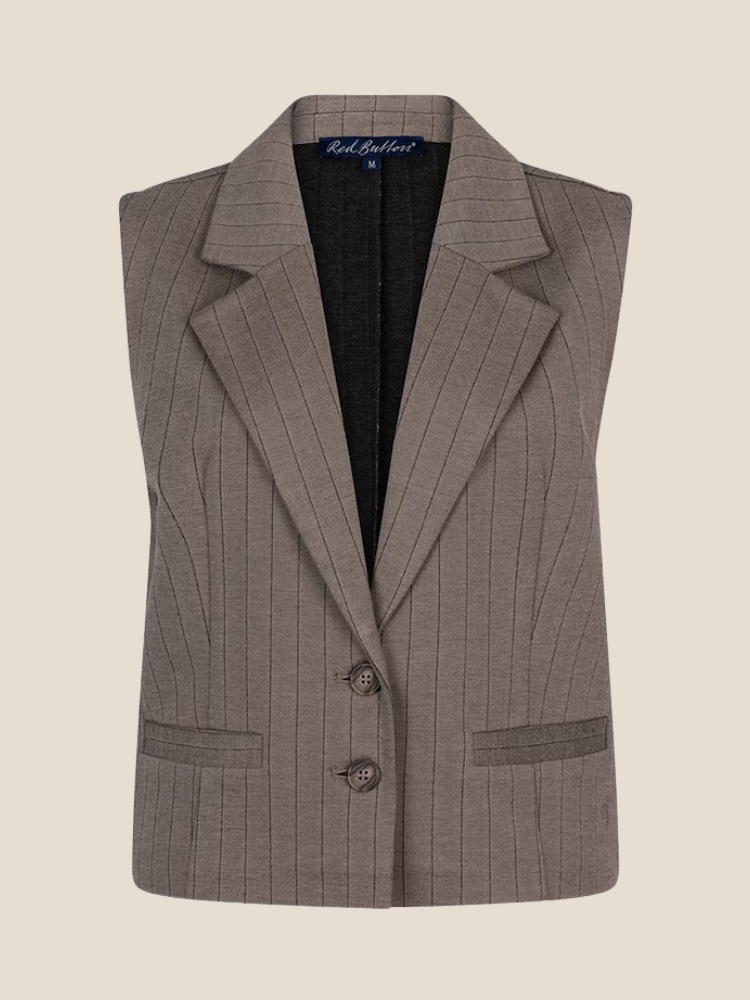 Waistcoat punta stripe taupe
