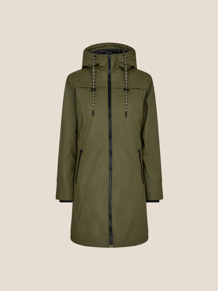 FreeQuent FQRAIN-JACKET Olive night groen