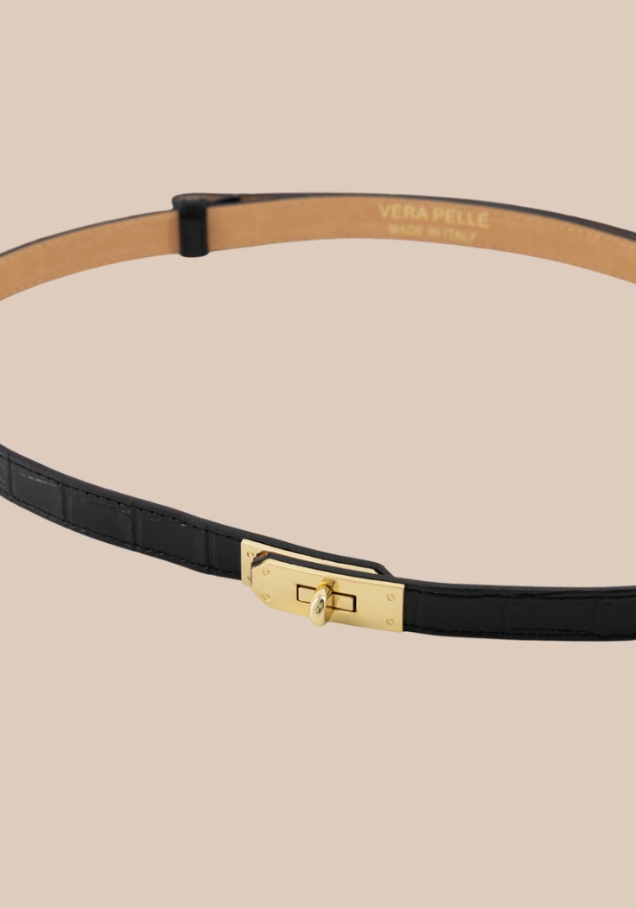 garcia riem croco zwart