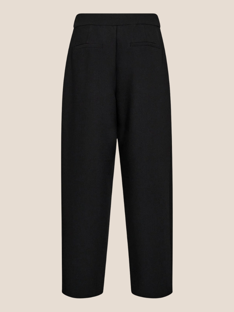 VolaCC carrot pleat pant zwart