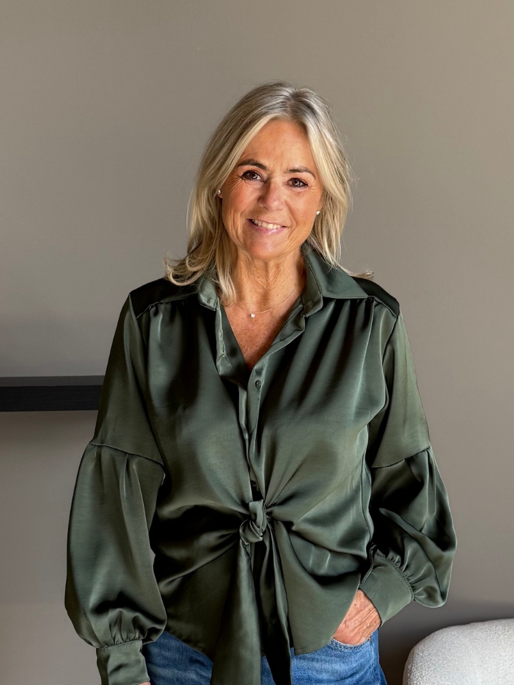 Frenkie Knoop blouse Nena groen