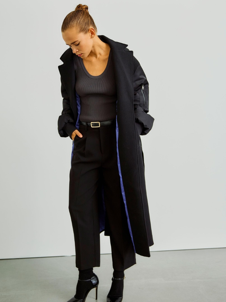 WBLARCADA wool coat zwart