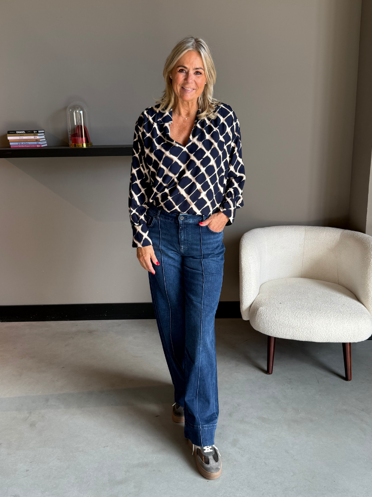 Frenkie Blouse Louise Navy