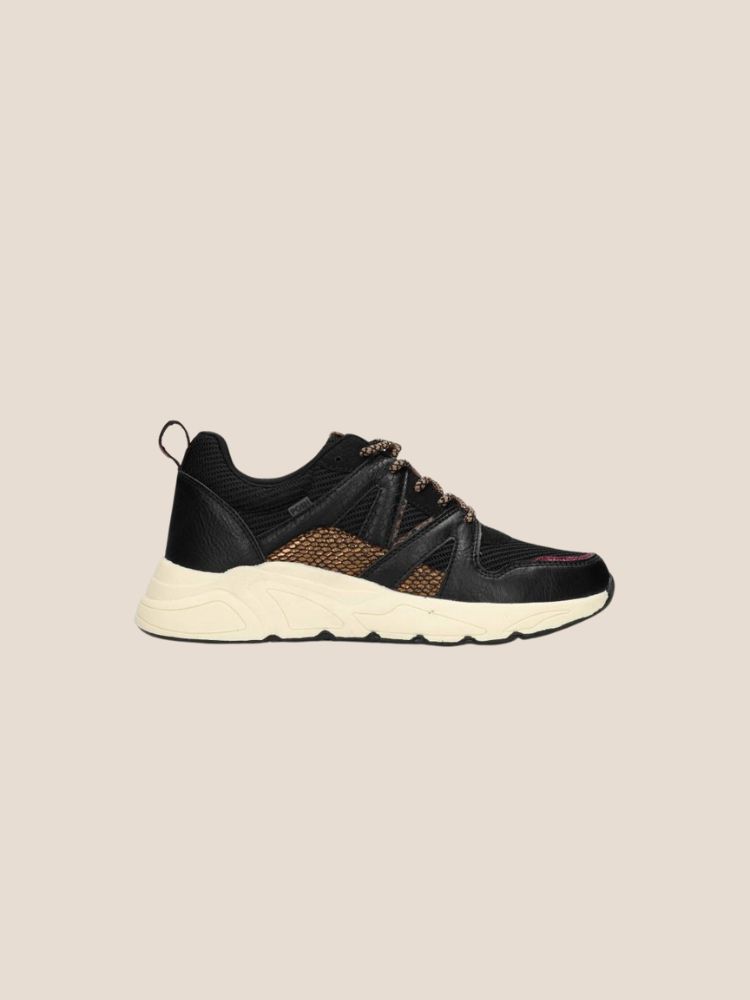 Poelman Posh sneaker Carocel zwart/beige