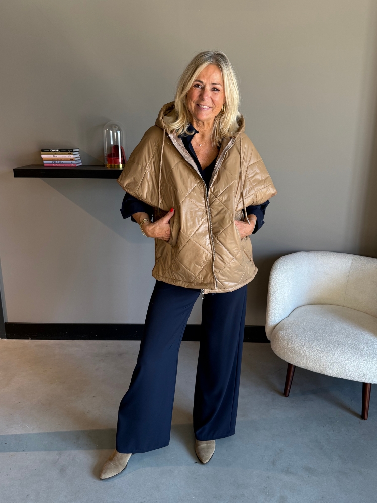 Frenkie Padded bodywarmer Elise camel