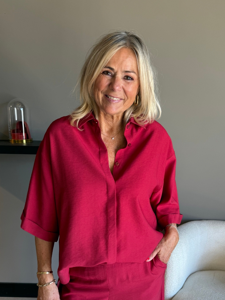 Blouse Chantal bordeaux