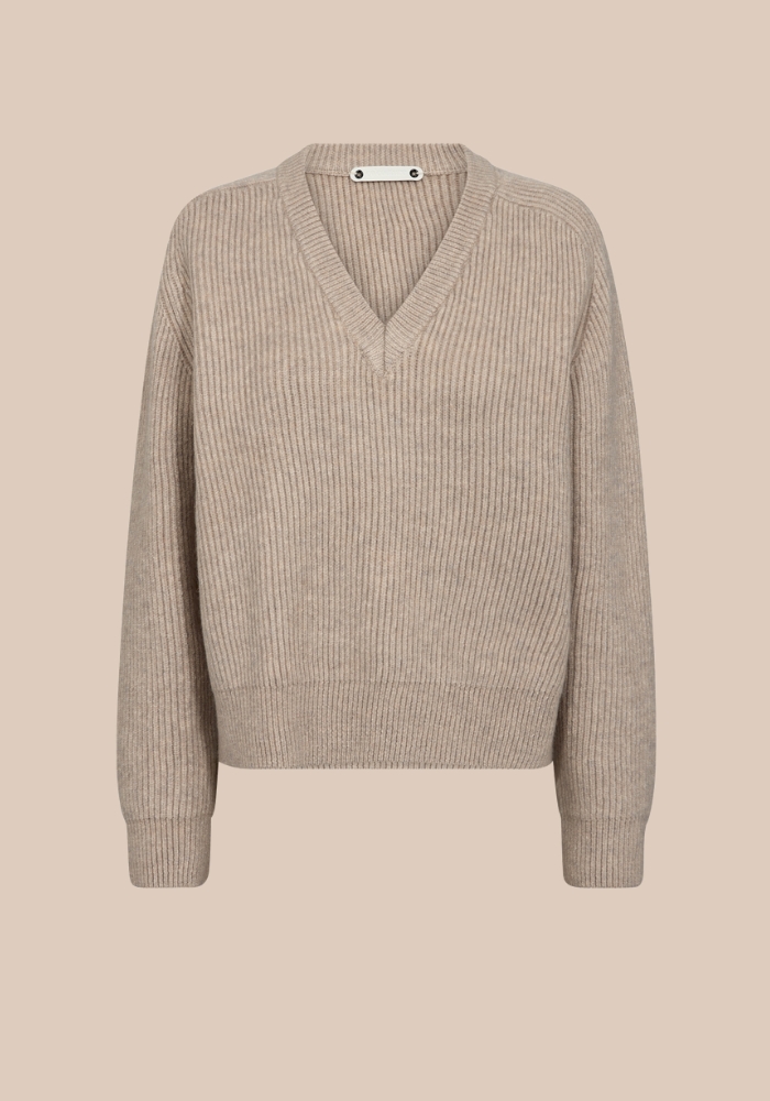 co'couture RowCC rib v knit bone