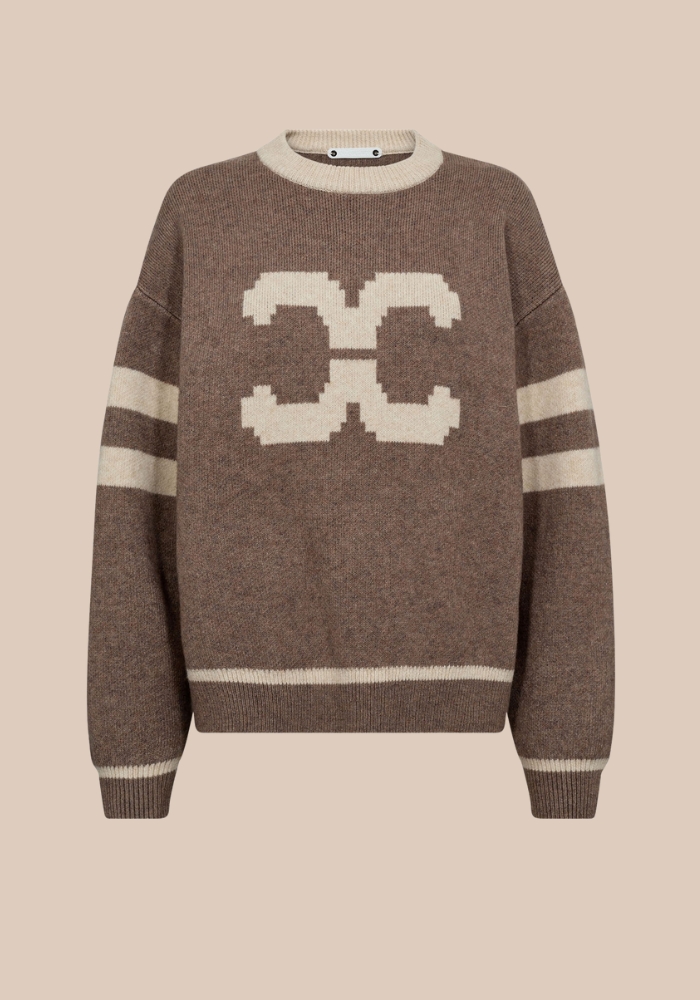 co'couture RowCC coco logo knit bruin
