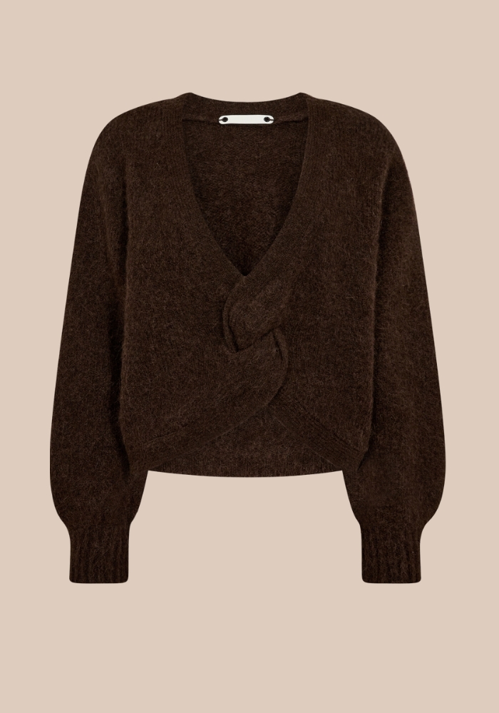 co'couture CozyCC twist back knit mocca