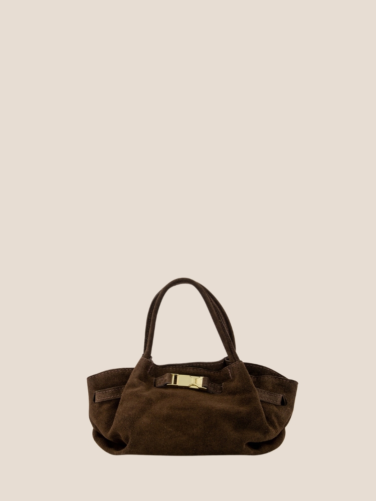 Leonie suede donker bruin