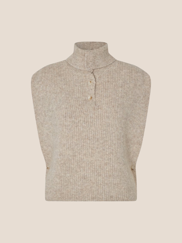 mbym Hevelyn scarf knit zand