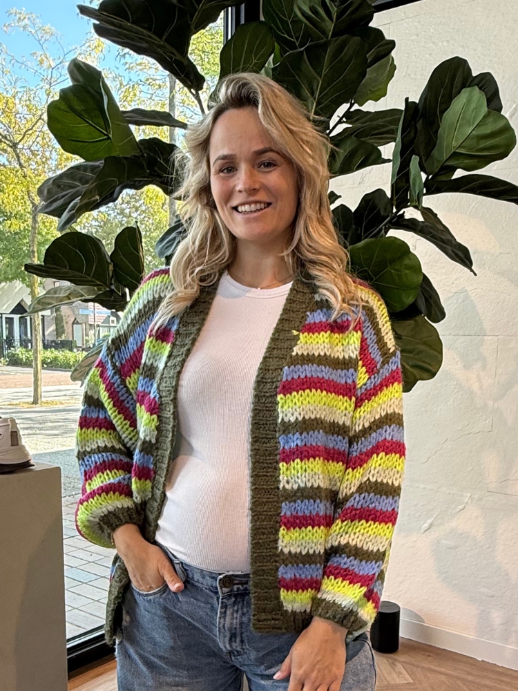 Multicolour vest Jolie groen
