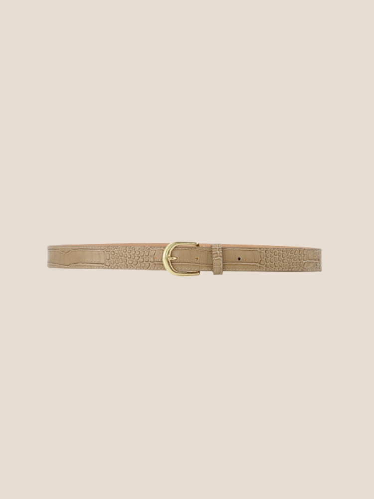 Suus riem croco taupe