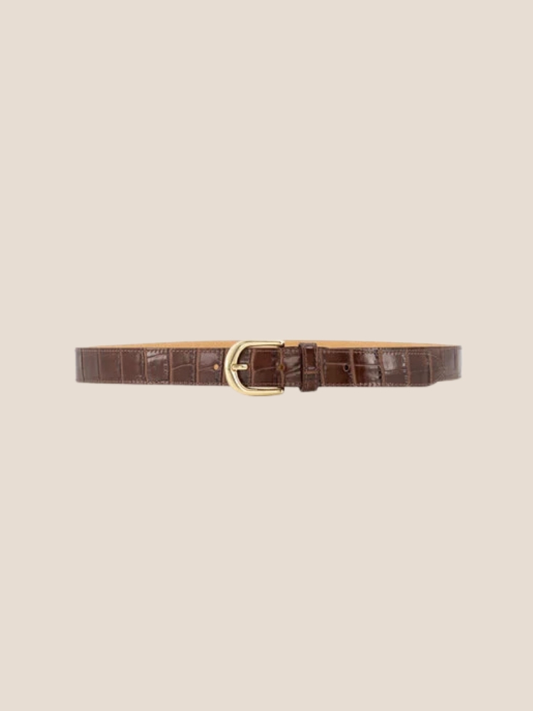 Suus riem croco bordeaux