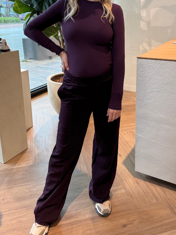 Jog pantalon Chester aubergine