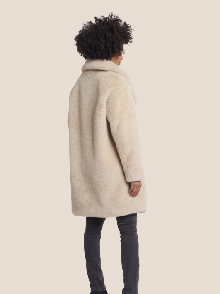 rino & pelle faux fur coat Geesje zand
