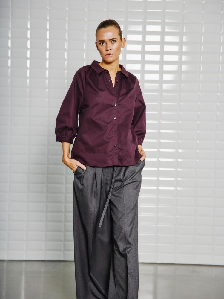 WBLGRAZE sleeve top bordeaux