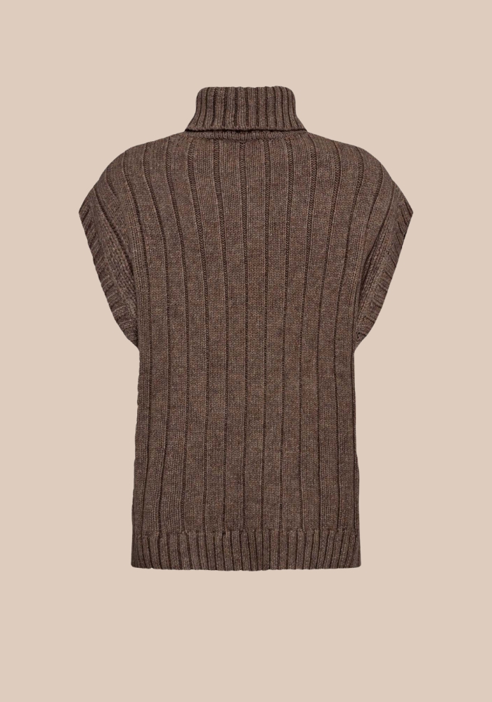 co'couture RowCC cable knit vest bruin
