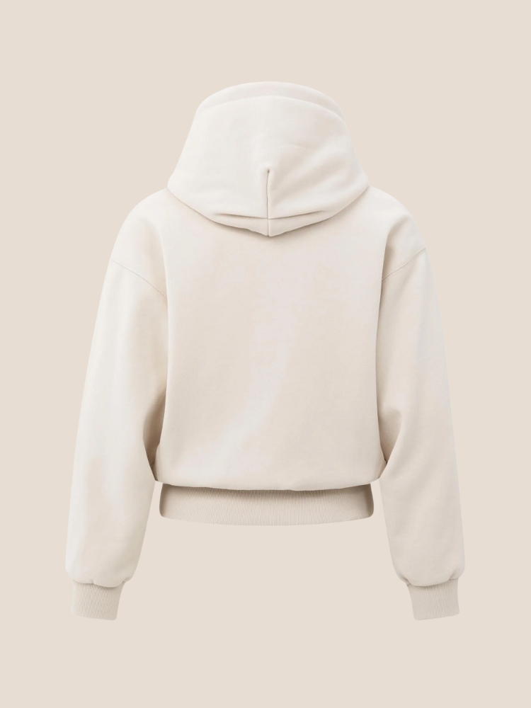 YAYA 01-109095-509 Hoodie met geplooide zoom