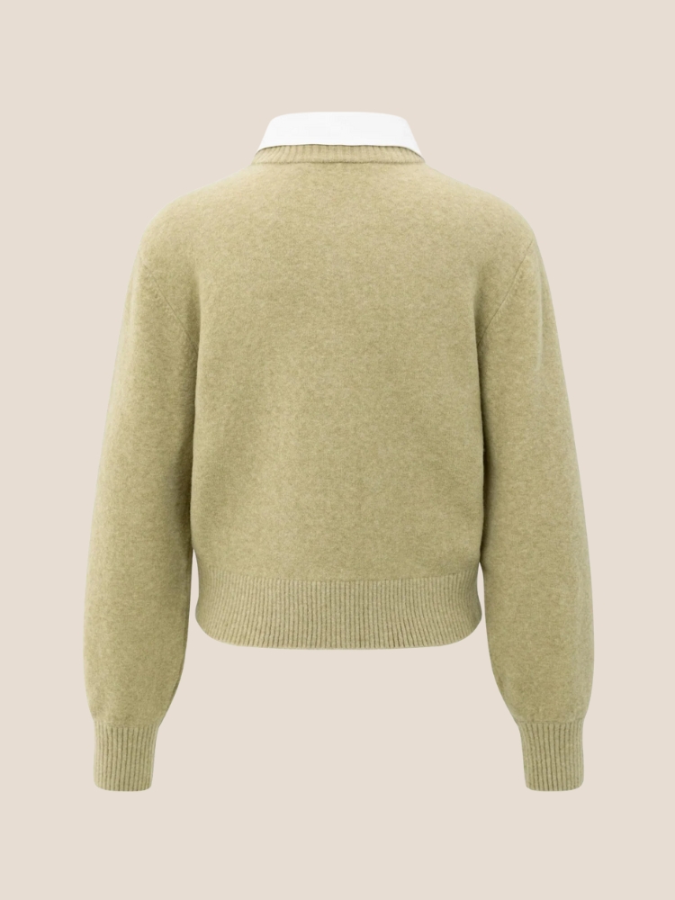 YAYA 01-010117-509 vest met afneembare kraag