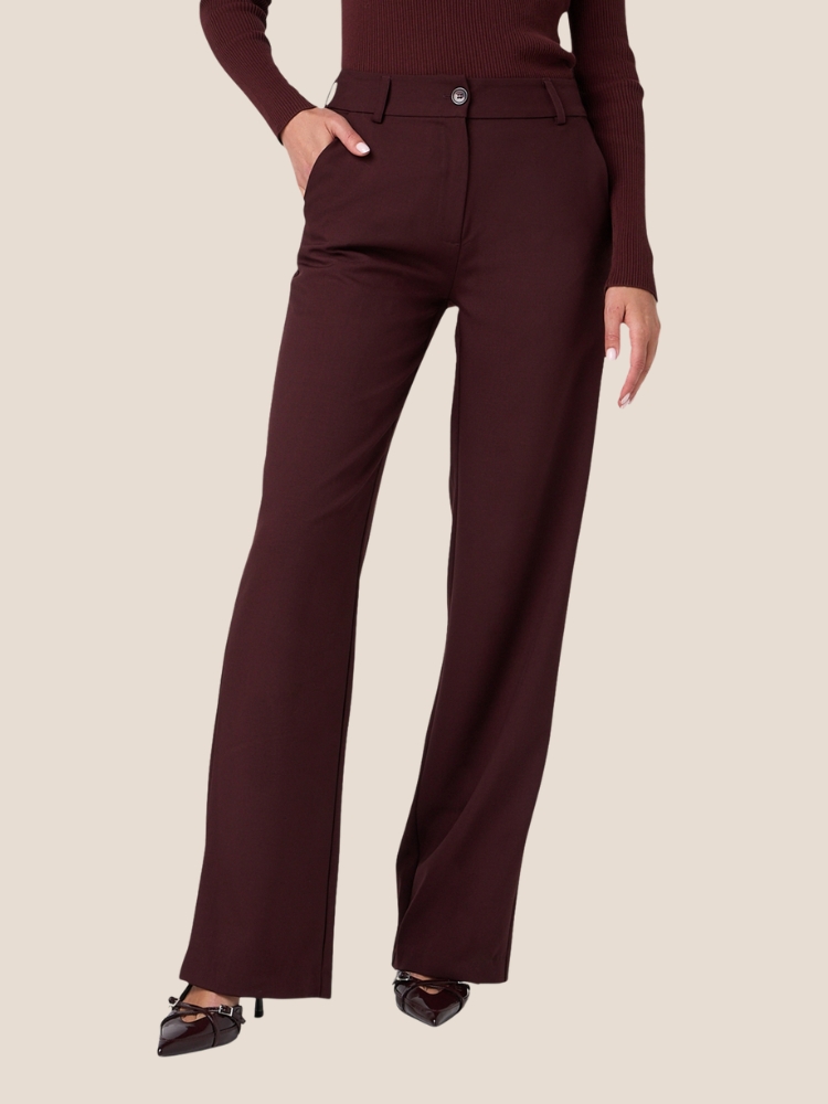 Ibana Poline pantalon Burgundy - Afbeelding 3