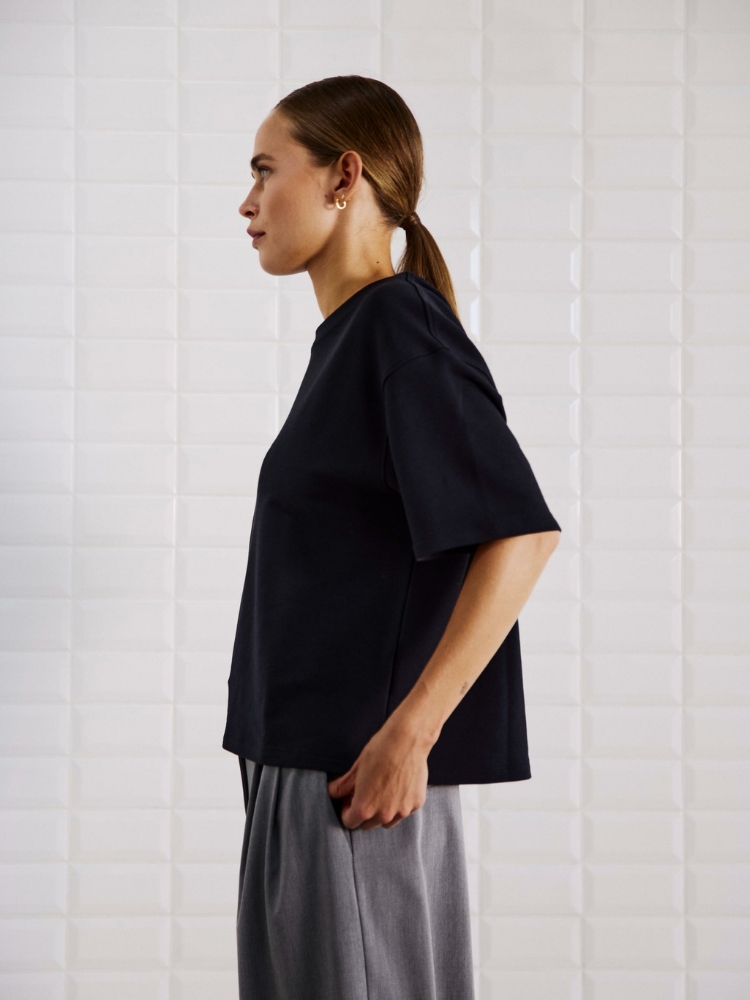 SLTNDRA SS tee zwart - Afbeelding 4