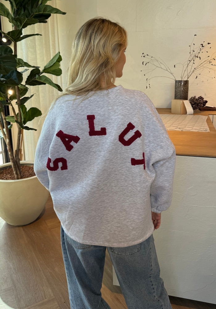 Salut sweater grijs