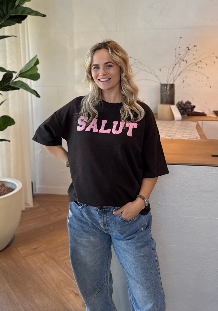 Salut sweat shirt bruin