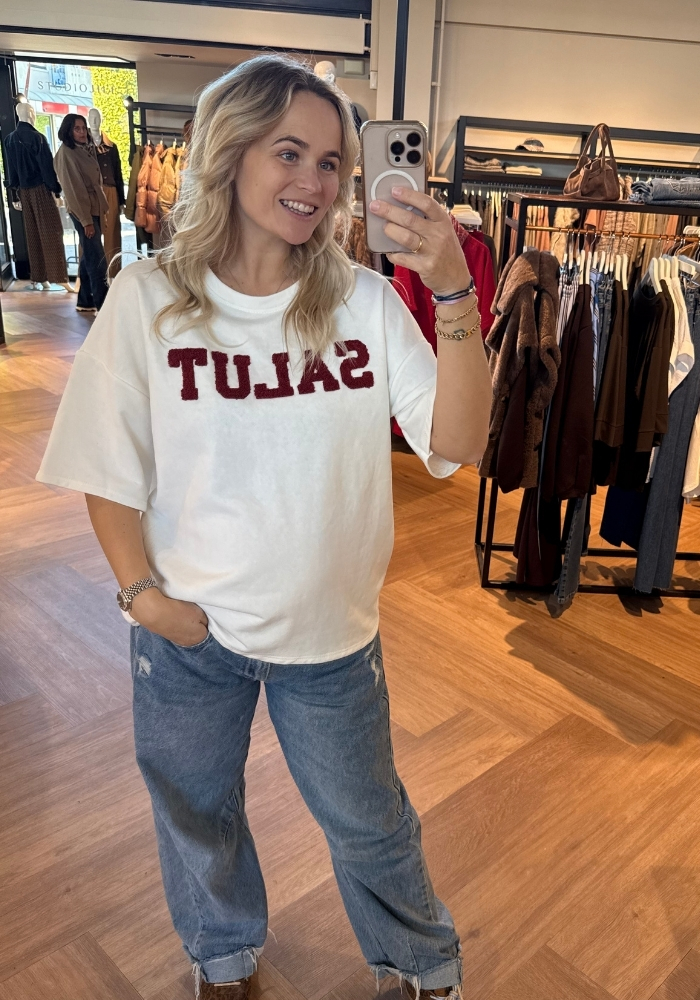 Salut sweat shirt wit - Afbeelding 3