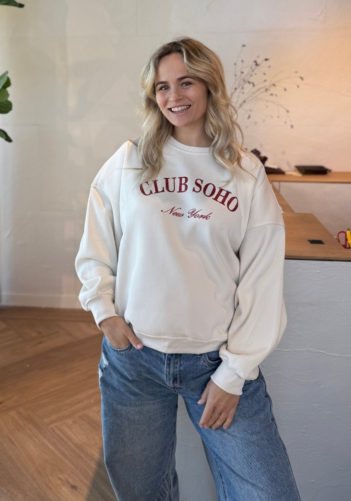 Club Soho sweater wit