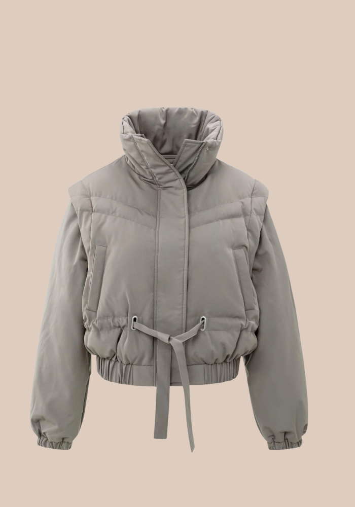 YAYA 02-001065-510 nylon jas met afritsmouwen