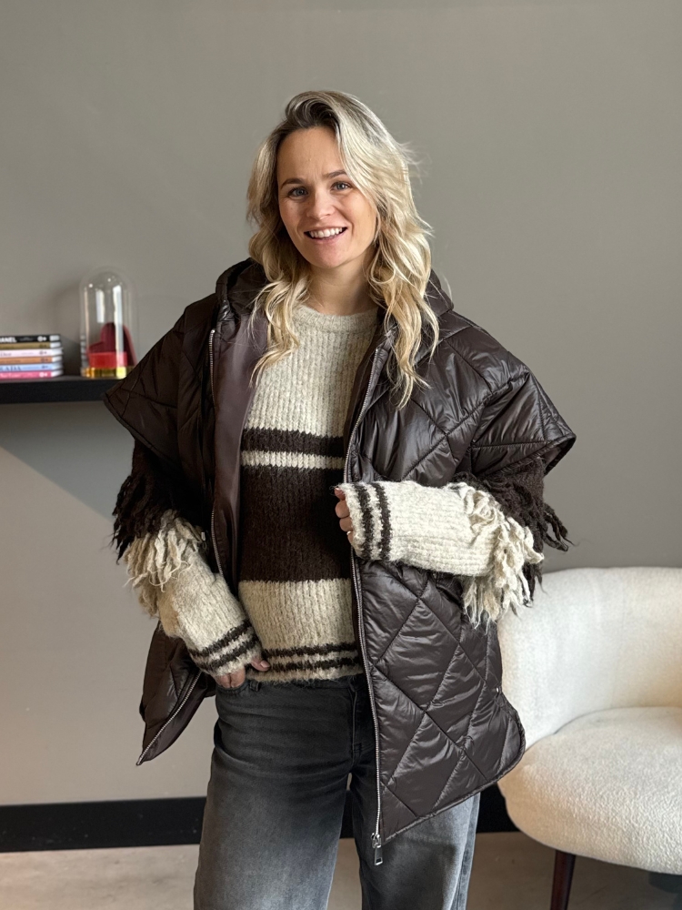 Padded bodywarmer Luna bruin