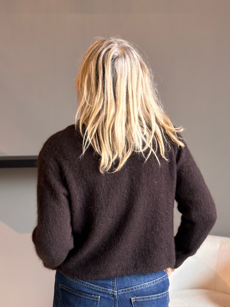 Vest met gouden knopen bruin