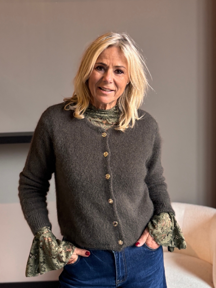 Vest met gouden knopen amry