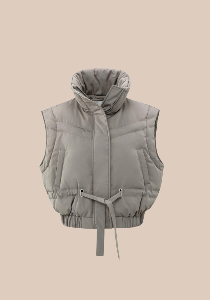 YAYA 02-001065-510 nylon jas met afritsmouwen