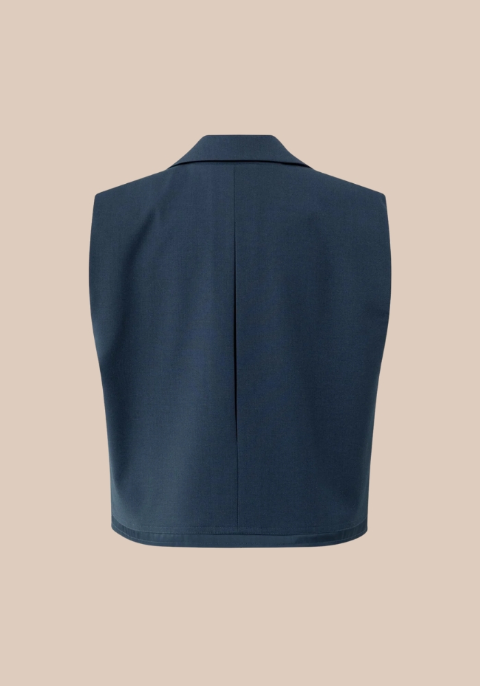 YAYA 01-501075-510 Mouwloze Blazer navy