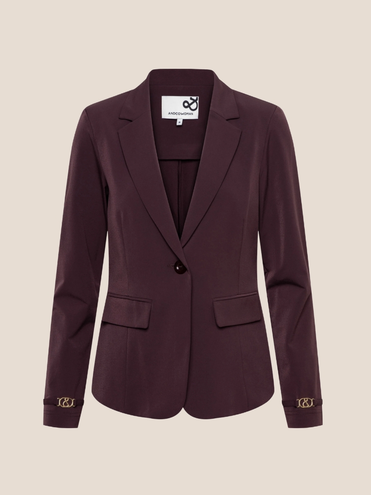 &Co Woman Presley blazer aubergine