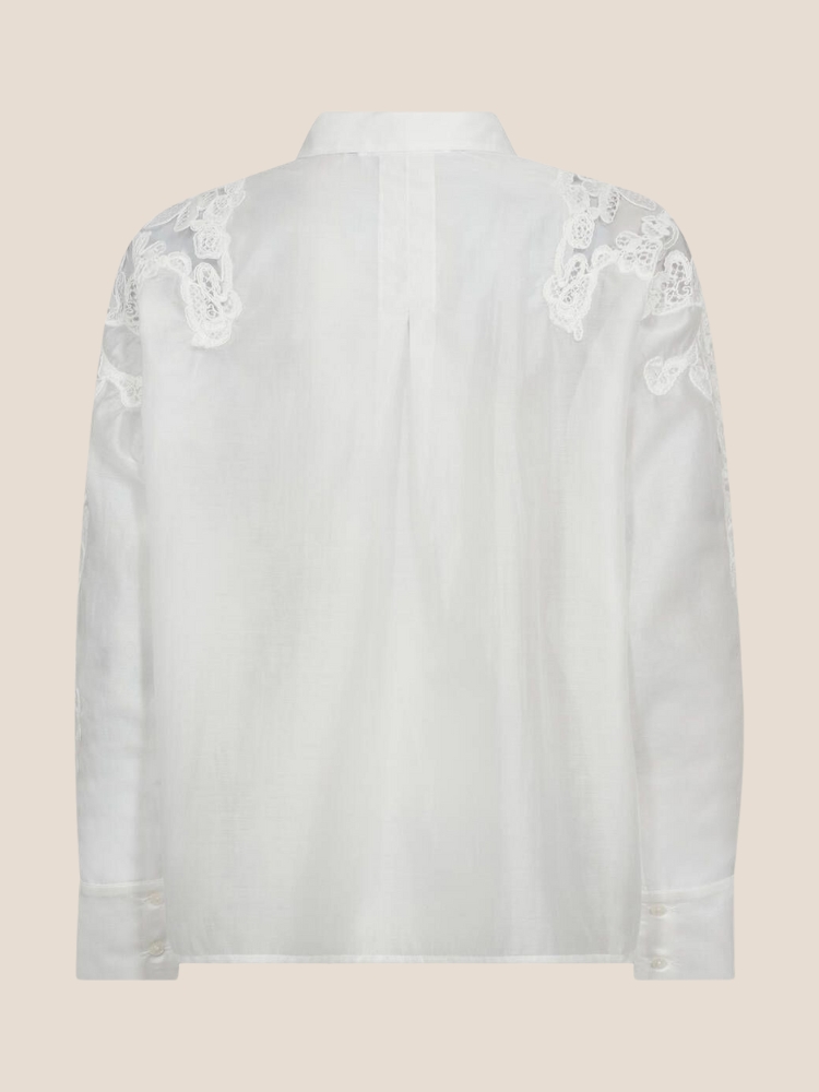Co'Couture Kawa embroidery shirt wit