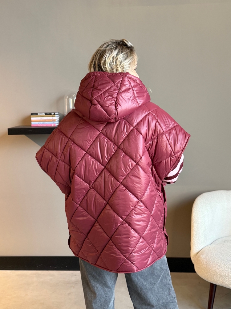 Padded bodywarmer Luna Bordeaux