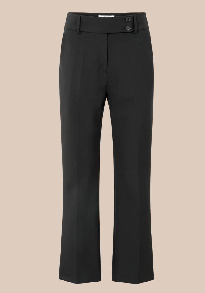 yaya 01-309234-511 Scuba broek met rechte pijpen en moderne tailleband