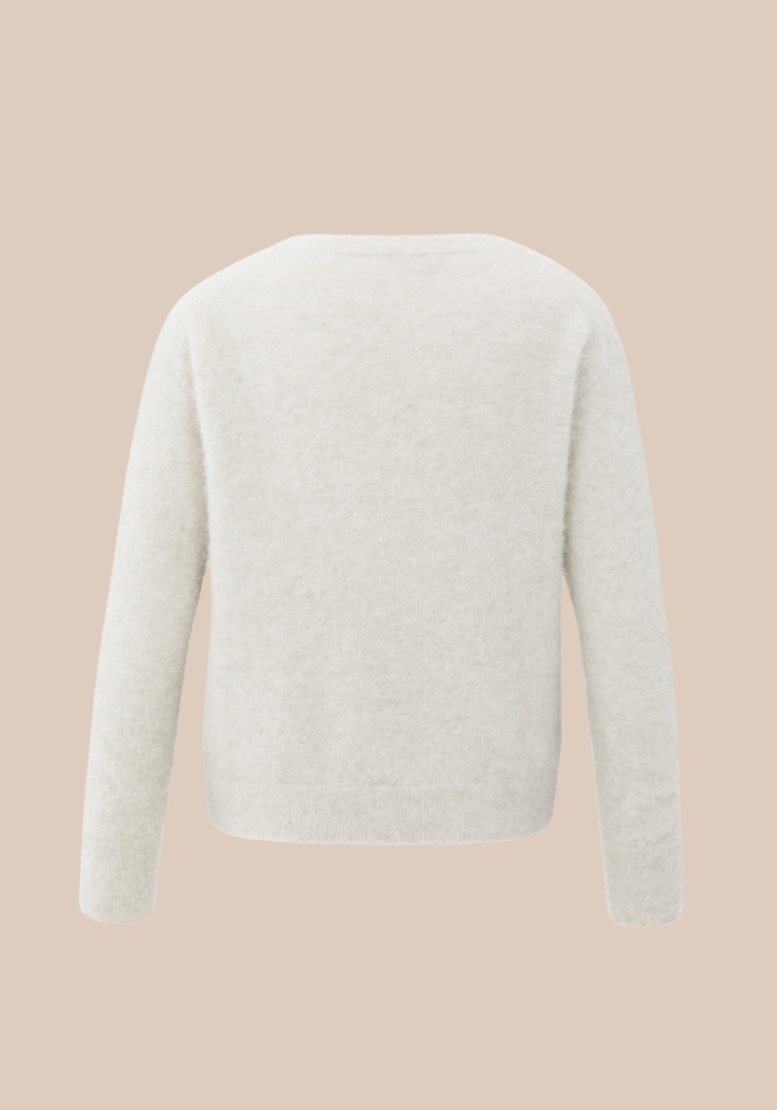 yaya 01-000536-511 Zachte trui met V-hals en lange mouwen