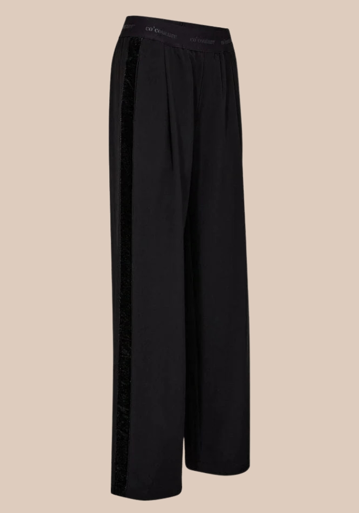 Co’Couture AminaCC logo shimmer pant