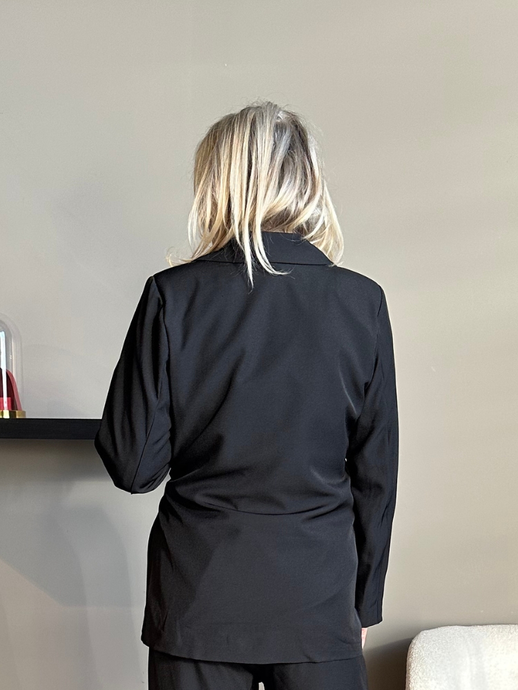 Blazer met strik Mikky zwart