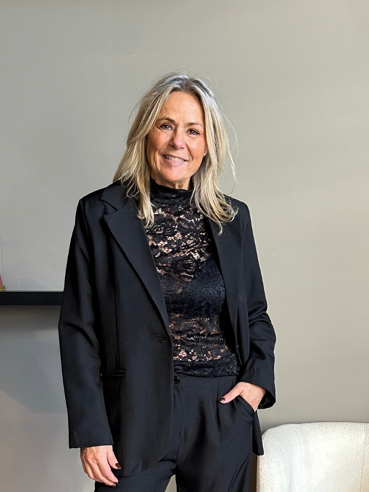 Basis blazer Juley zwart